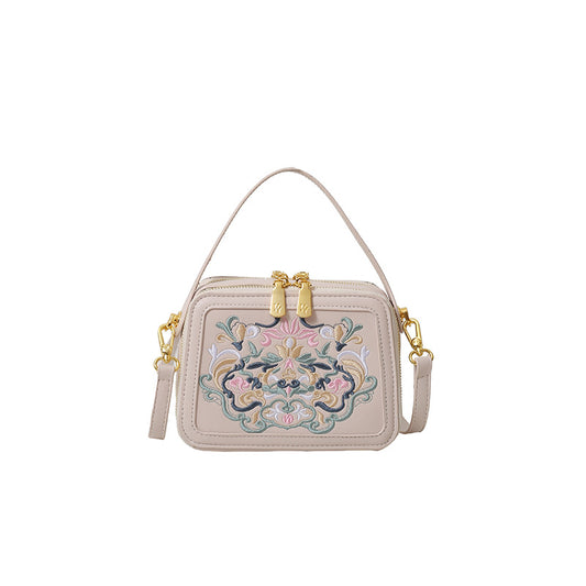 Crossbody Bag High-end Design Bag Chinese Style Embroidery Handbag Fashion Versatile Single Shoulder Small Square Bag Cross-border