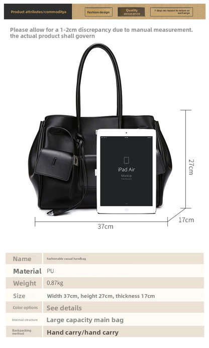 2025 New Rodeo Women's Tote Bag Fashion Simple Handbag Large Capacity Commuter Shoulder Bag