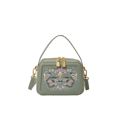 Crossbody Bag High-end Design Bag Chinese Style Embroidery Handbag Fashion Versatile Single Shoulder Small Square Bag Cross-border