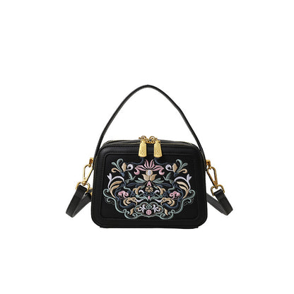 Crossbody Bag High-end Design Bag Chinese Style Embroidery Handbag Fashion Versatile Single Shoulder Small Square Bag Cross-border