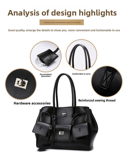 2025 New Rodeo Women's Tote Bag Fashion Simple Handbag Large Capacity Commuter Shoulder Bag