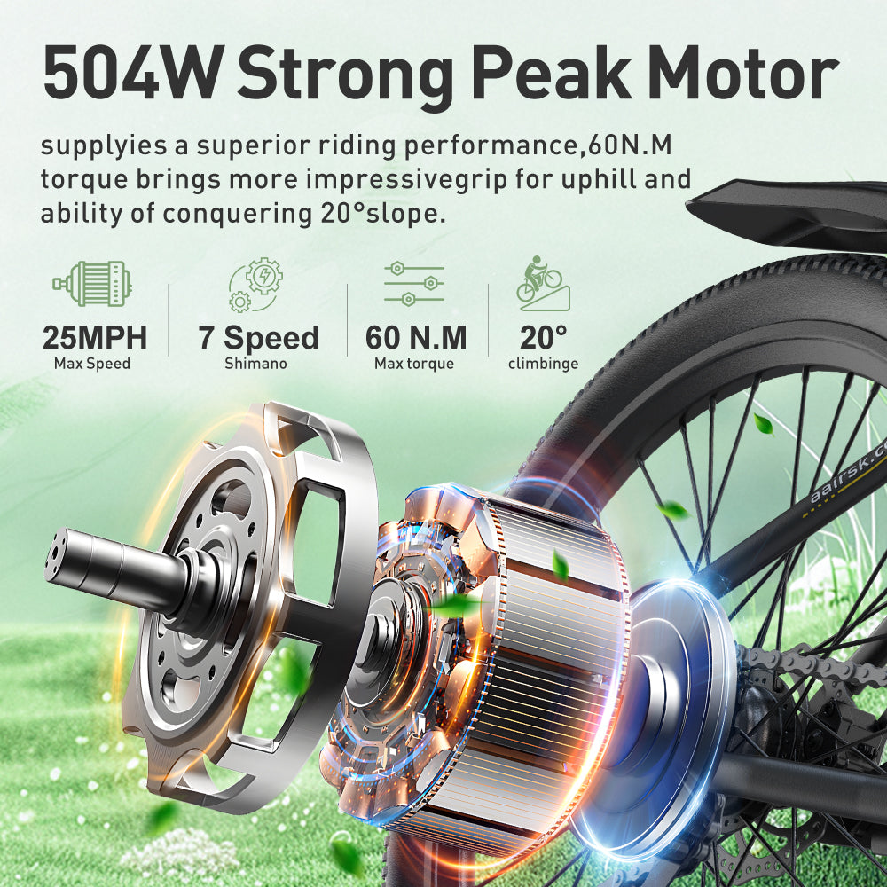 Aairsk offers free shipping within the US for electric bicycles.