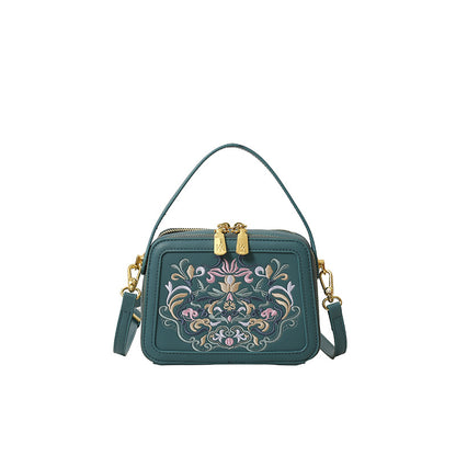 Crossbody Bag High-end Design Bag Chinese Style Embroidery Handbag Fashion Versatile Single Shoulder Small Square Bag Cross-border