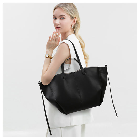 Tote Bag New Fashion Bag Women Simple High-end Wing Bag Large Capacity Commuting Shoulder Bag Cross-border