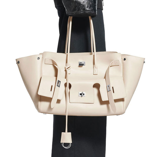 Tote Bag B Brand New Bel Air Shoulder Bag Autumn Winter Relaxed Commuting Large Bag Fashionable High-end Tote Bag