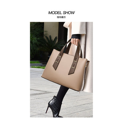 2025 New Women's Tote Bag Simple Large Capacity Ladies Crossbody Bag High-end Soft Leather Handbag