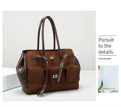 2026 New Matte Tote Bag Simple Versatile Women's Handbag Large Capacity Tote Bag