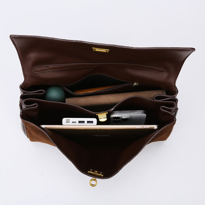 Tote Bag Women's Bag High-end Matte Leather Bag 2025 New Rodeo Bag Fashionable Large Capacity Commuter Shoulder Bag