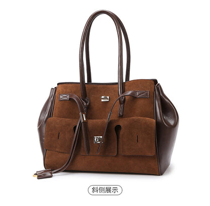 2026 New Matte Tote Bag Simple Versatile Women's Handbag Large Capacity Tote Bag