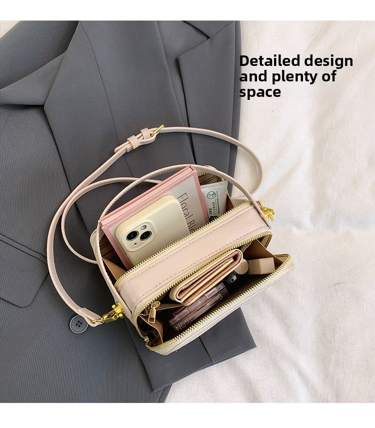 Crossbody Bag High-end Design Bag Chinese Style Embroidery Handbag Fashion Versatile Single Shoulder Small Square Bag Cross-border