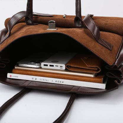 2026 New Matte Tote Bag Simple Versatile Women's Handbag Large Capacity Tote Bag