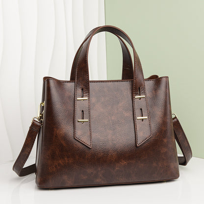 2025 New Women's Tote Bag Simple Large Capacity Ladies Crossbody Bag High-end Soft Leather Handbag