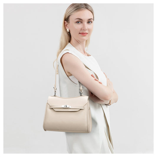 Crossbody Bag 2026 New Women's Bag Fashion Simple Large Capacity Underarm Bag High-Quality Soft Leather Women's Commuter Bag