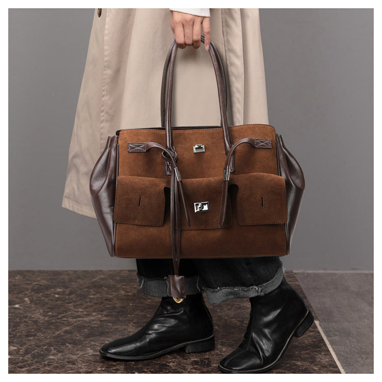 2026 New Matte Tote Bag Simple Versatile Women's Handbag Large Capacity Tote Bag