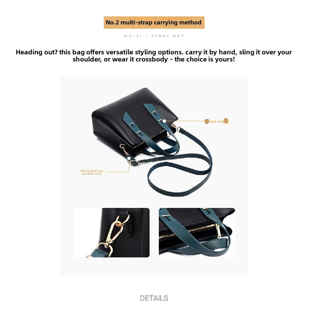 2025 New Women's Tote Bag Simple Large Capacity Ladies Crossbody Bag High-end Soft Leather Handbag