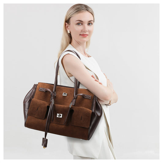 2026 New Matte Tote Bag Simple Versatile Women's Handbag Large Capacity Tote Bag