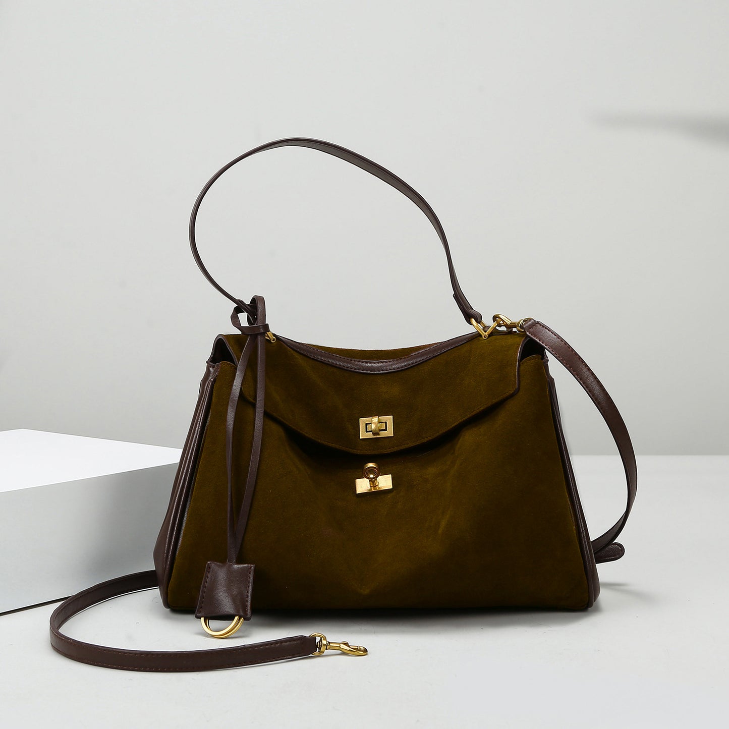 Tote Bag Women's Bag High-end Matte Leather Bag 2025 New Rodeo Bag Fashionable Large Capacity Commuter Shoulder Bag