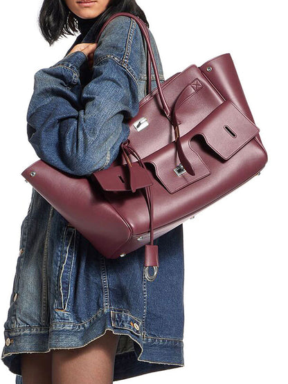 2025 New Rodeo Women's Tote Bag Fashion Simple Handbag Large Capacity Commuter Shoulder Bag