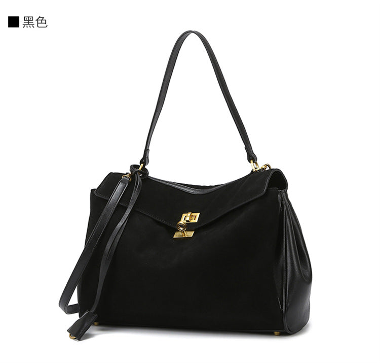 Tote Bag Women's Bag High-end Matte Leather Bag 2025 New Rodeo Bag Fashionable Large Capacity Commuter Shoulder Bag