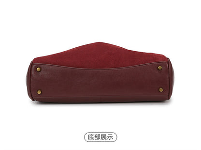 Tote Bag Women's Bag High-end Matte Leather Bag 2025 New Rodeo Bag Fashionable Large Capacity Commuter Shoulder Bag