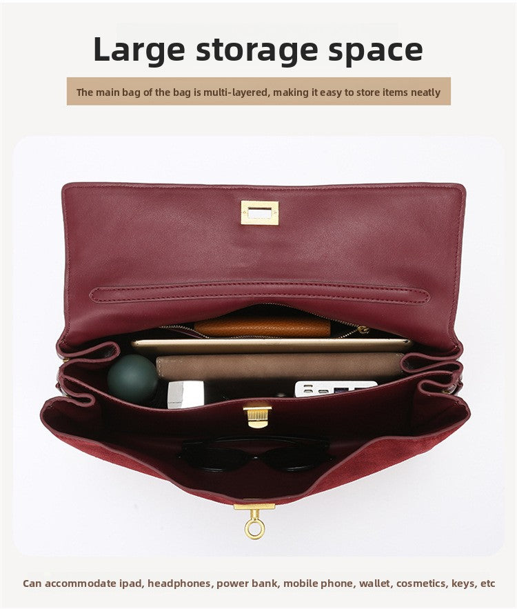 Tote Bag Women's Bag High-end Matte Leather Bag 2025 New Rodeo Bag Fashionable Large Capacity Commuter Shoulder Bag