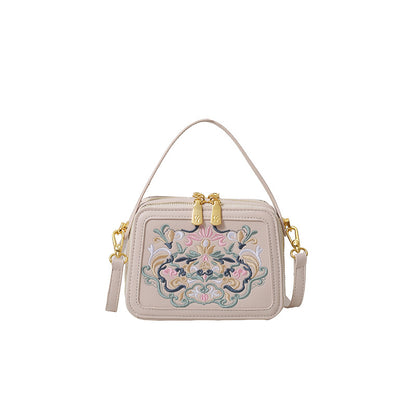 Crossbody Bag High-end Design Bag Chinese Style Embroidery Handbag Fashion Versatile Single Shoulder Small Square Bag Cross-border
