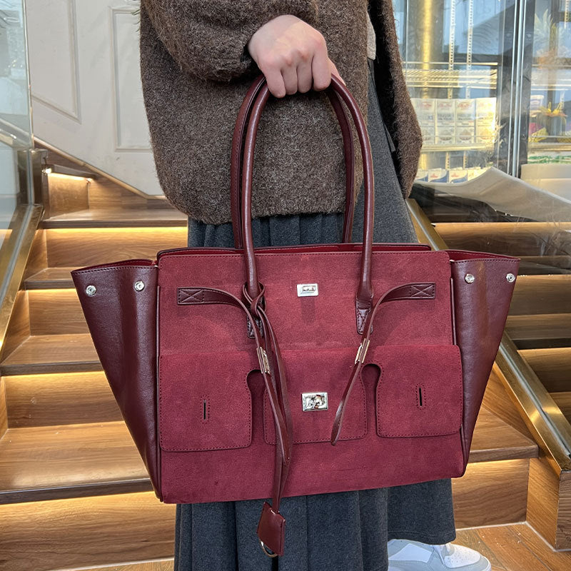 2026 New Matte Tote Bag Simple Versatile Women's Handbag Large Capacity Tote Bag