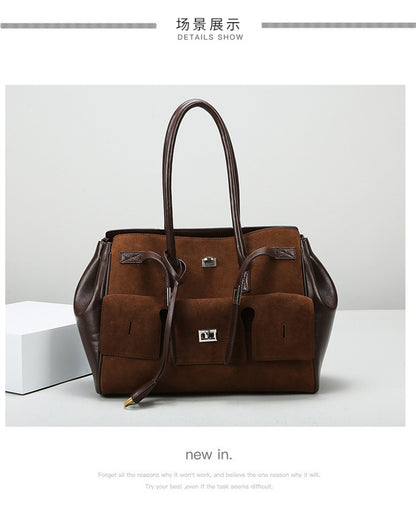 2026 New Matte Tote Bag Simple Versatile Women's Handbag Large Capacity Tote Bag