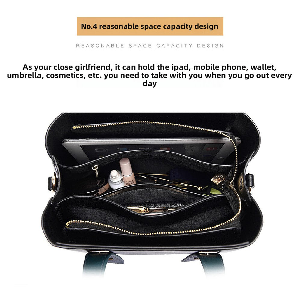 2025 New Women's Tote Bag Simple Large Capacity Ladies Crossbody Bag High-end Soft Leather Handbag