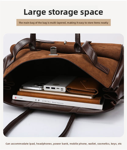 2026 New Matte Tote Bag Simple Versatile Women's Handbag Large Capacity Tote Bag