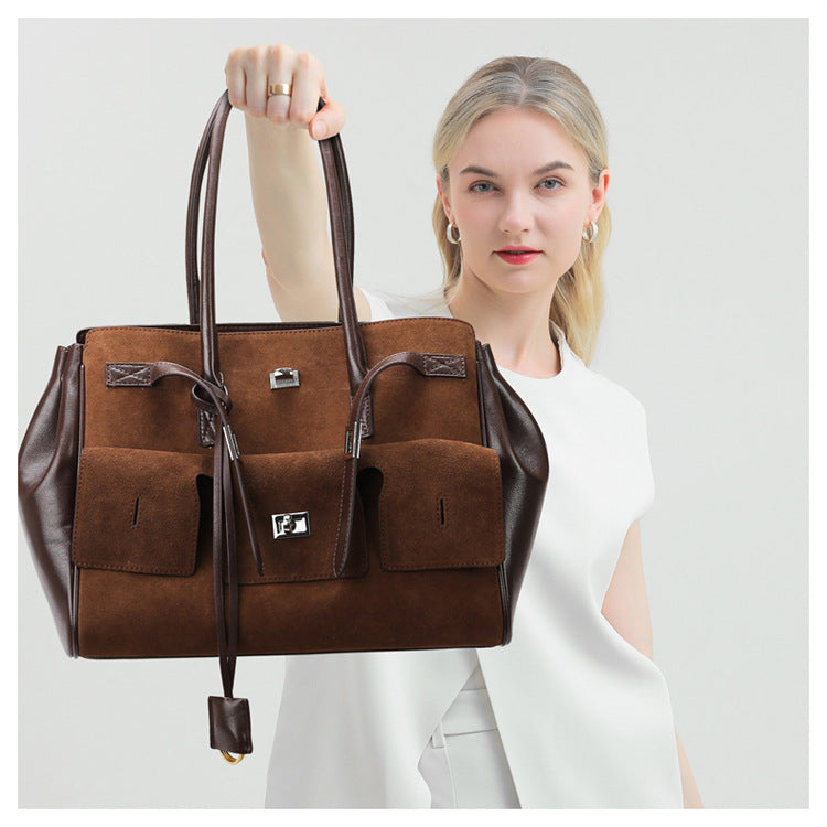 2026 New Matte Tote Bag Simple Versatile Women's Handbag Large Capacity Tote Bag