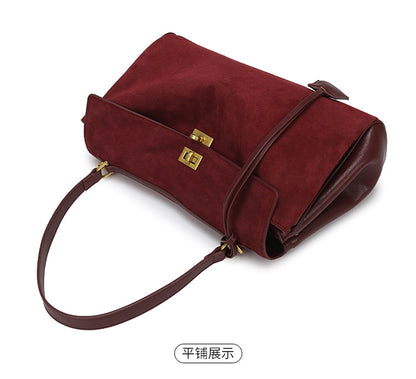 Tote Bag Women's Bag High-end Matte Leather Bag 2025 New Rodeo Bag Fashionable Large Capacity Commuter Shoulder Bag