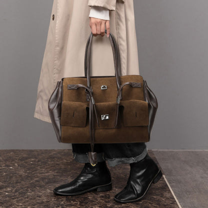 2026 New Matte Tote Bag Simple Versatile Women's Handbag Large Capacity Tote Bag