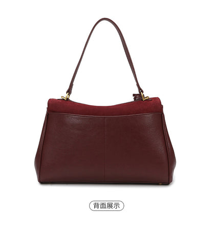 Tote Bag Women's Bag High-end Matte Leather Bag 2025 New Rodeo Bag Fashionable Large Capacity Commuter Shoulder Bag