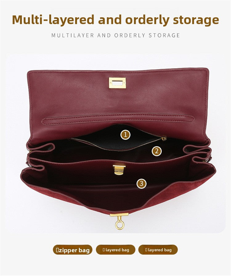 Tote Bag Women's Bag High-end Matte Leather Bag 2025 New Rodeo Bag Fashionable Large Capacity Commuter Shoulder Bag